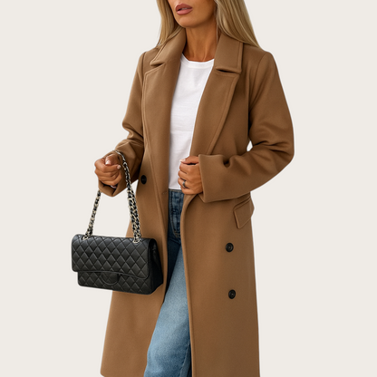 Długi płaszcz zimowy dla kobiet