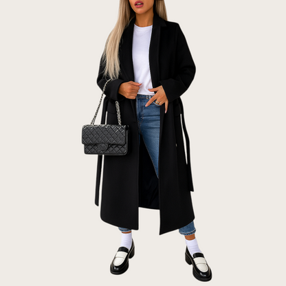 Długi płaszcz zimowy dla kobiet