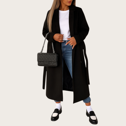 Długi płaszcz zimowy dla kobiet