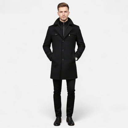 Męski wodoodporny płaszcz zimowy | Ponadczasowa klasyka biznesowa
