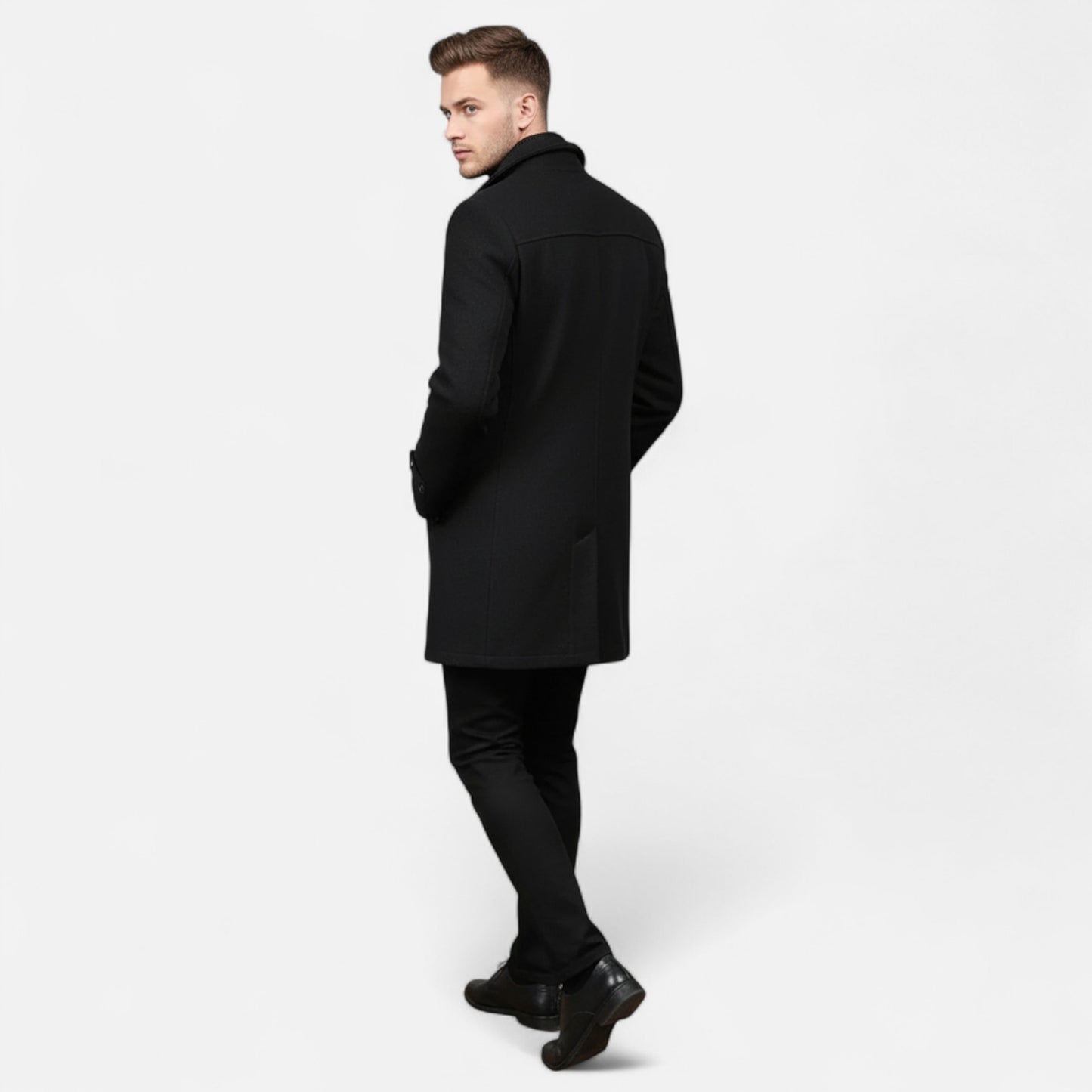Męski wodoodporny płaszcz zimowy | Ponadczasowa klasyka biznesowa
