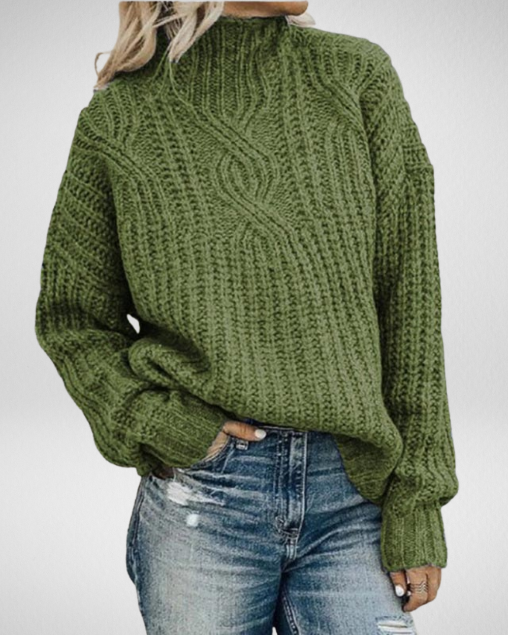 Długi sweter damski Minimalist