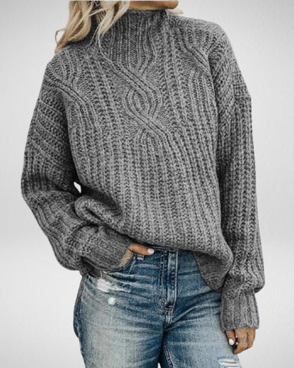 Długi sweter damski Minimalist