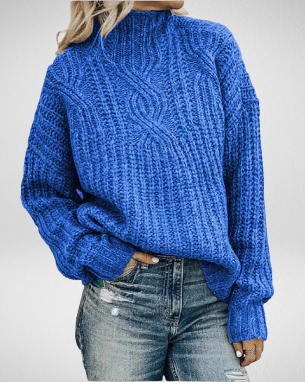 Długi sweter damski Minimalist