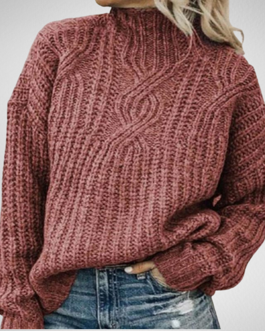 Długi sweter damski Minimalist