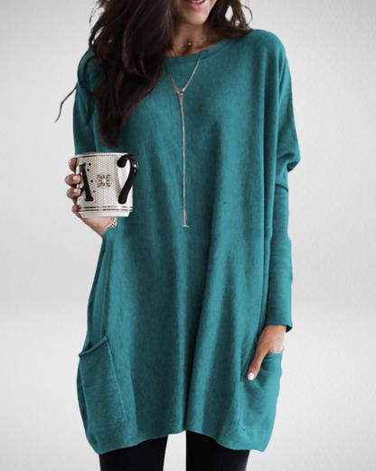 Długi sweter damski Sabina