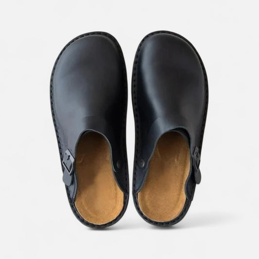 Męskie skórzane chodaki – klasyczny komfort