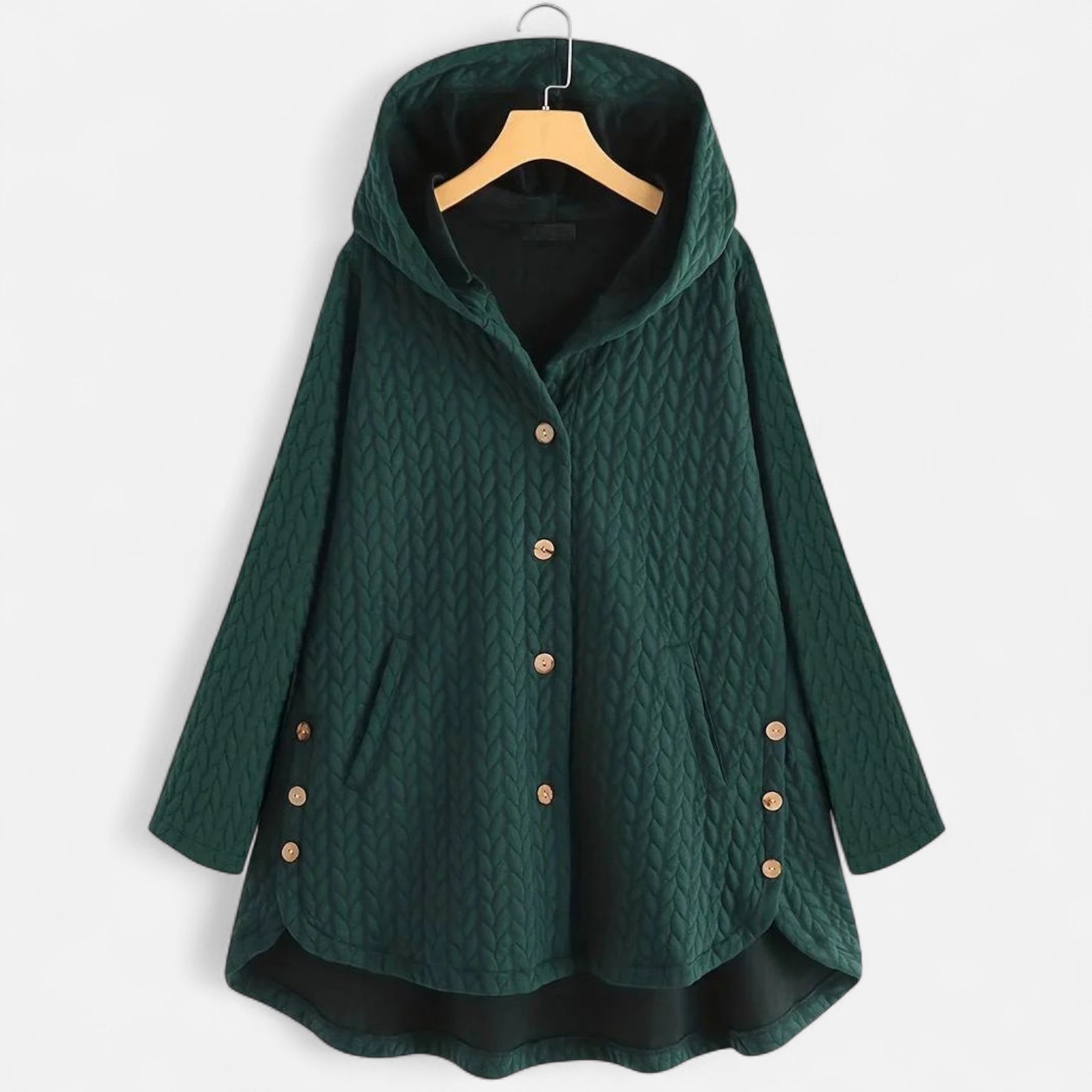 Damowa kurtka termiczna o eleganckim kroju, wykonana z poliestru