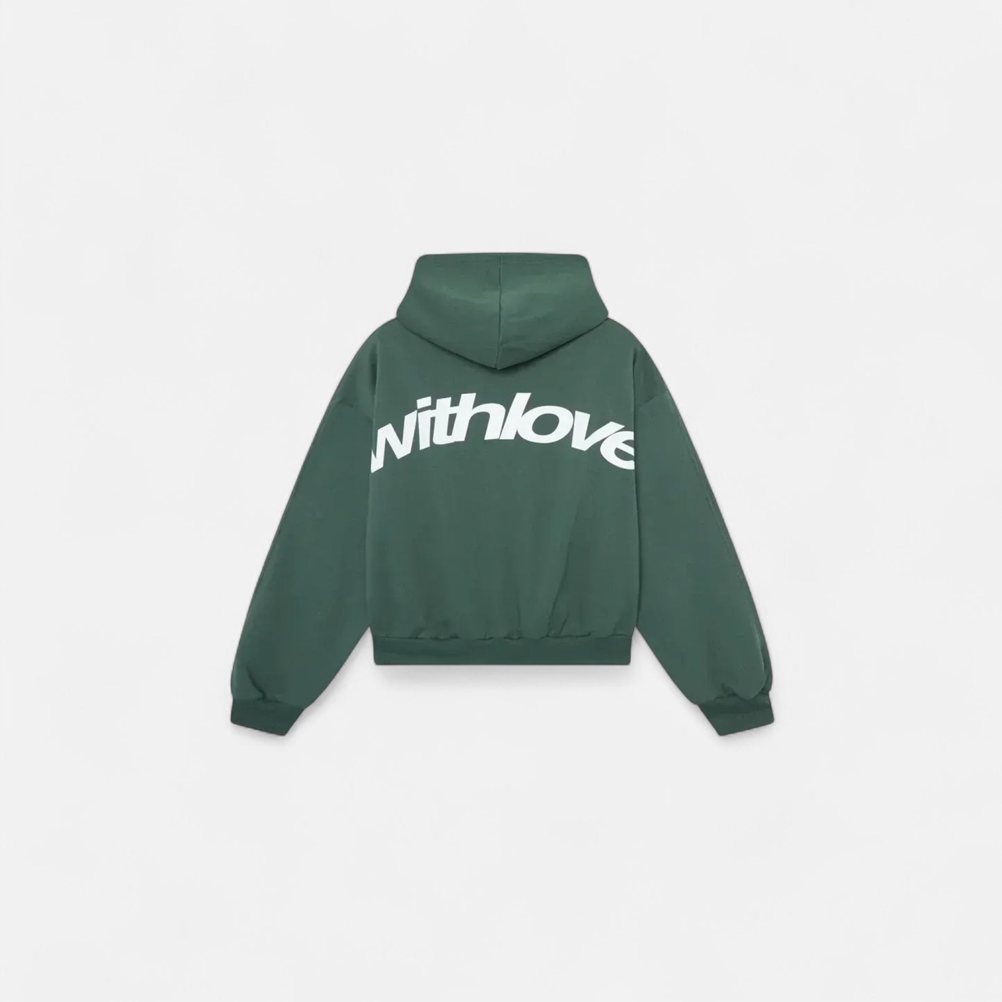 Bluza damska z kapturem | Minimalistyczny haft „With Love”