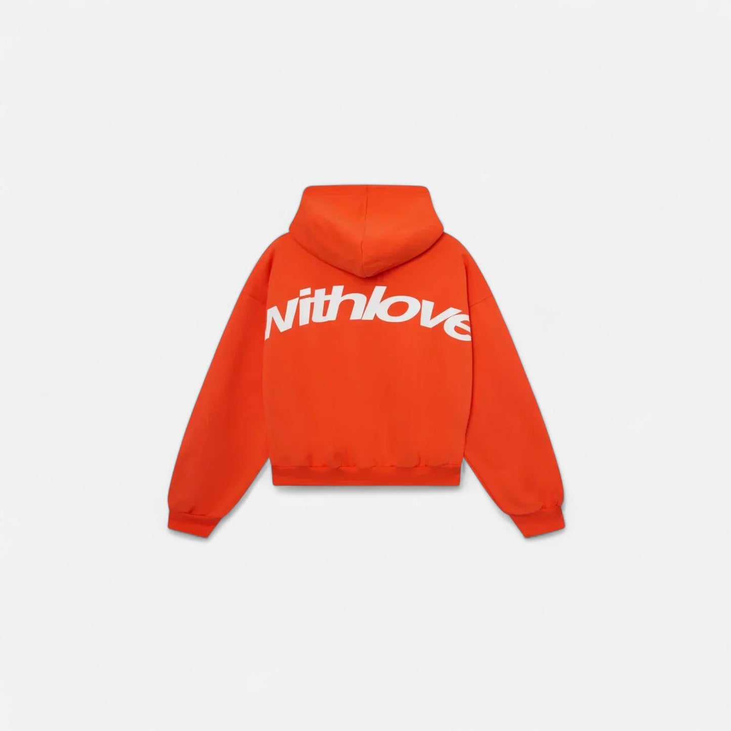 Bluza damska z kapturem | Minimalistyczny haft „With Love”