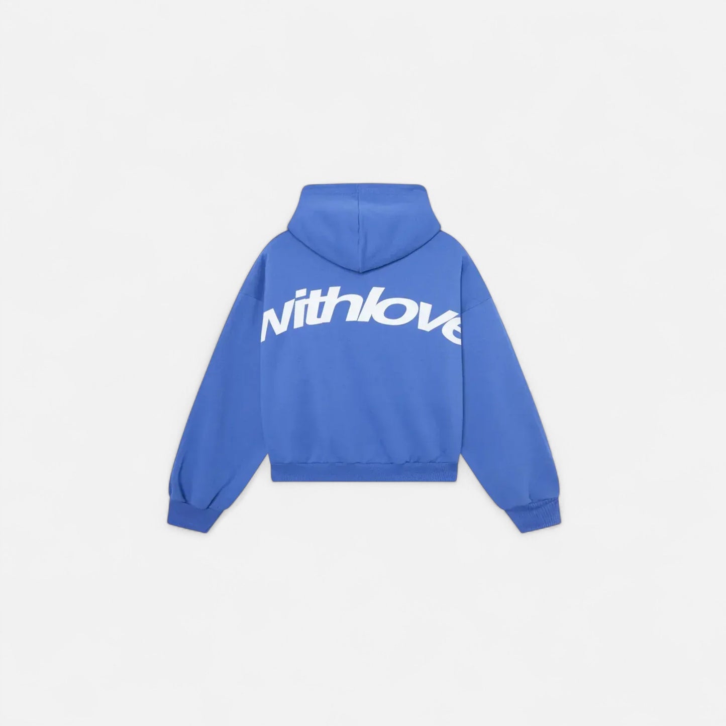 Bluza damska z kapturem | Minimalistyczny haft „With Love”