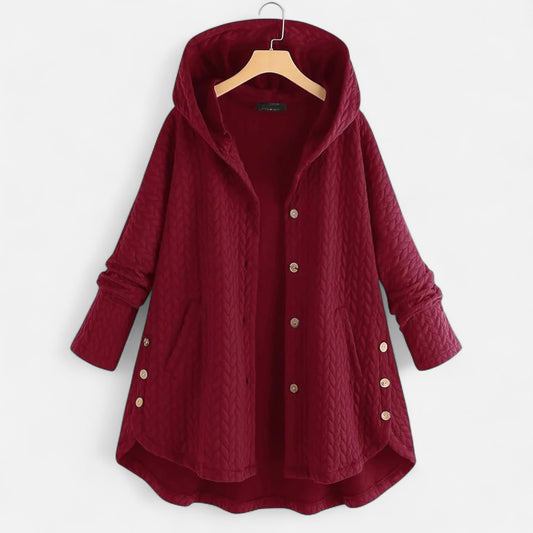 Damowa kurtka termiczna o eleganckim kroju, wykonana z poliestru