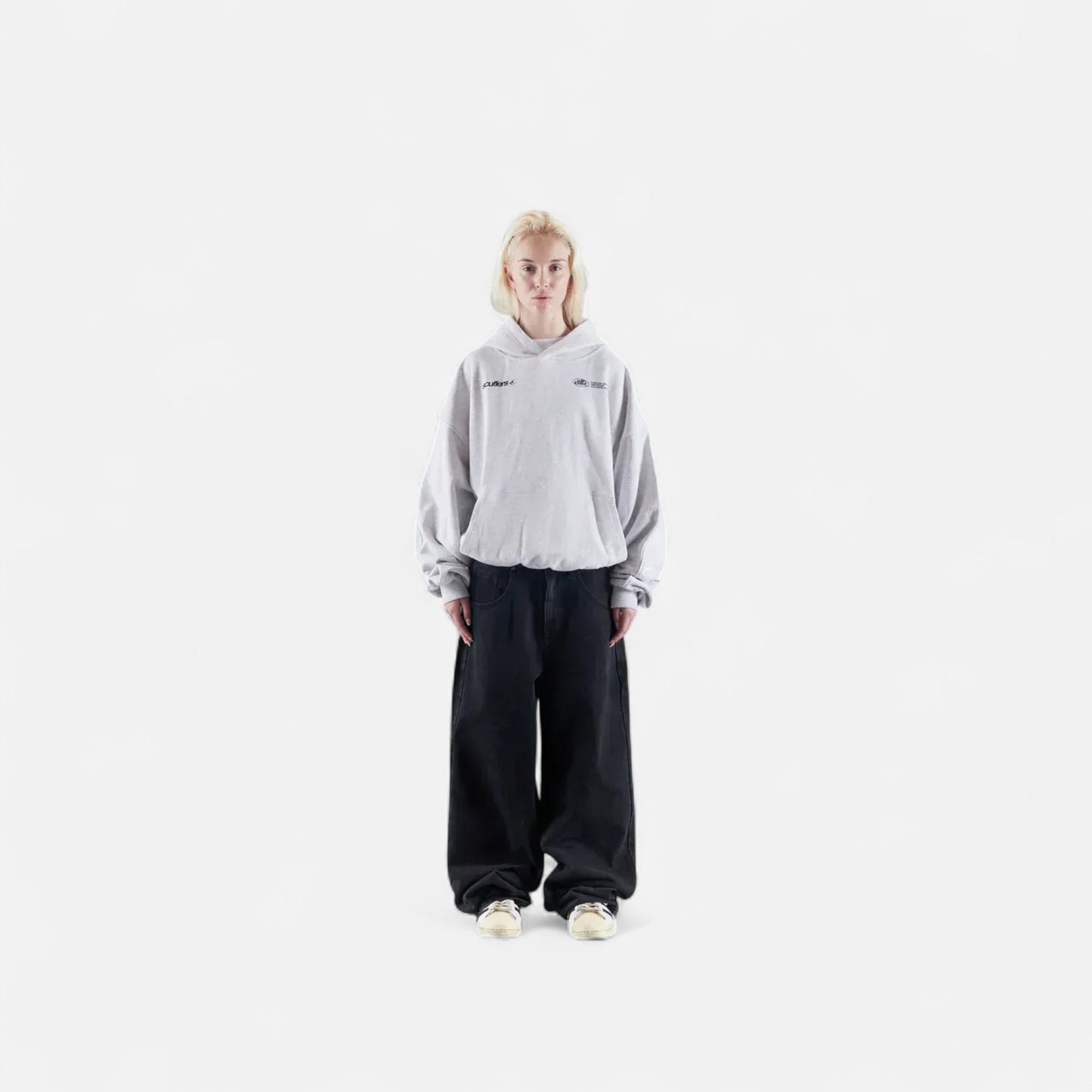 Bluza damska z kapturem | Minimalistyczny haft „With Love”