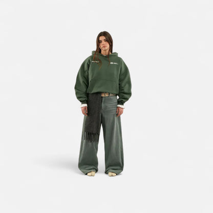 Bluza damska z kapturem | Minimalistyczny haft „With Love”