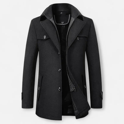Męski wodoodporny płaszcz zimowy | Ponadczasowa klasyka biznesowa